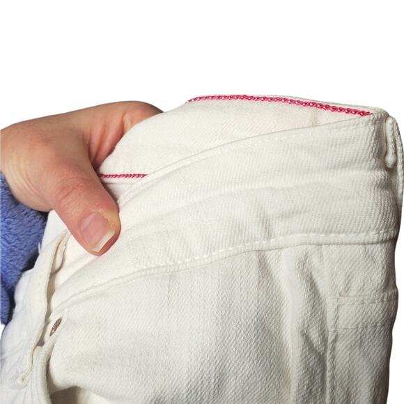 🔥 Kate Spade Play Hooky Broome Street White Skinny Jeans Women's 28 Mid Rise - Picture 6 of 16